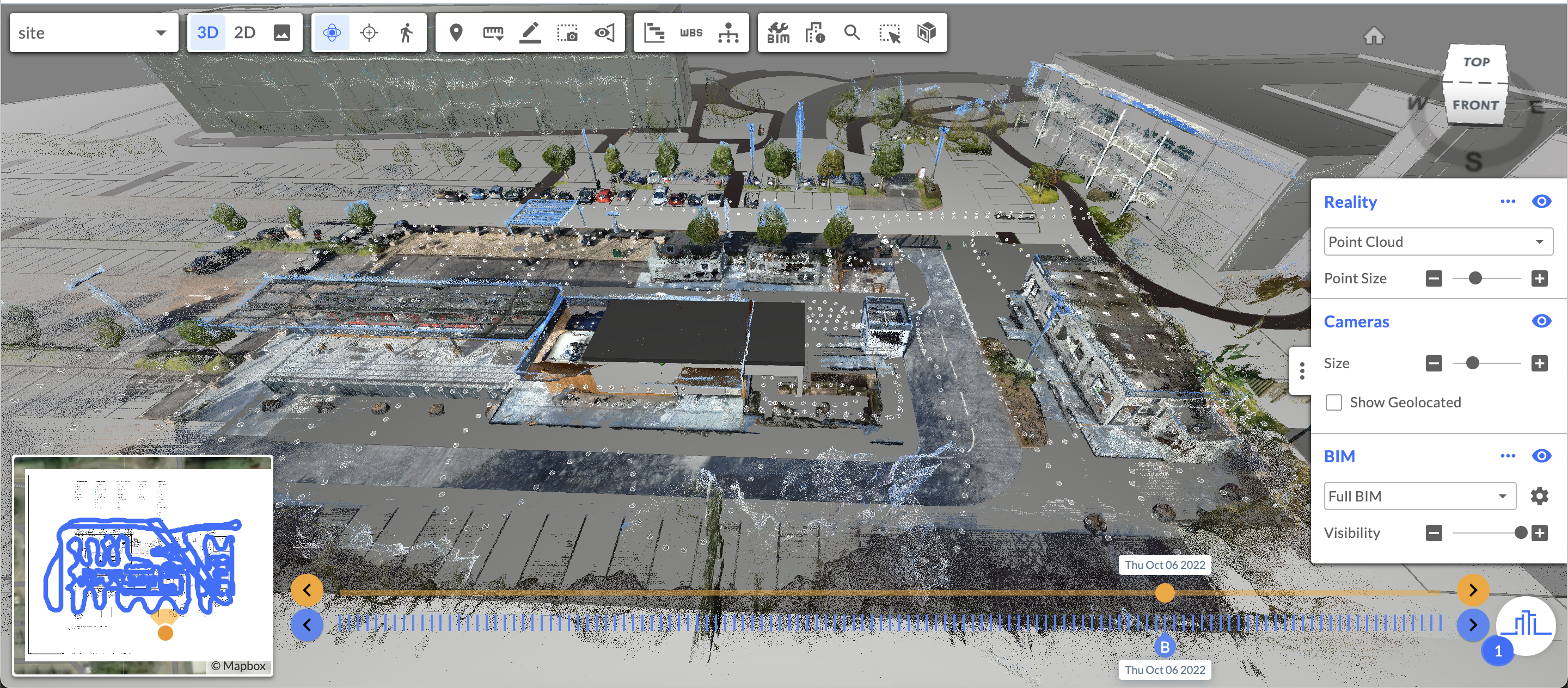 Automated 3D point cloud generation