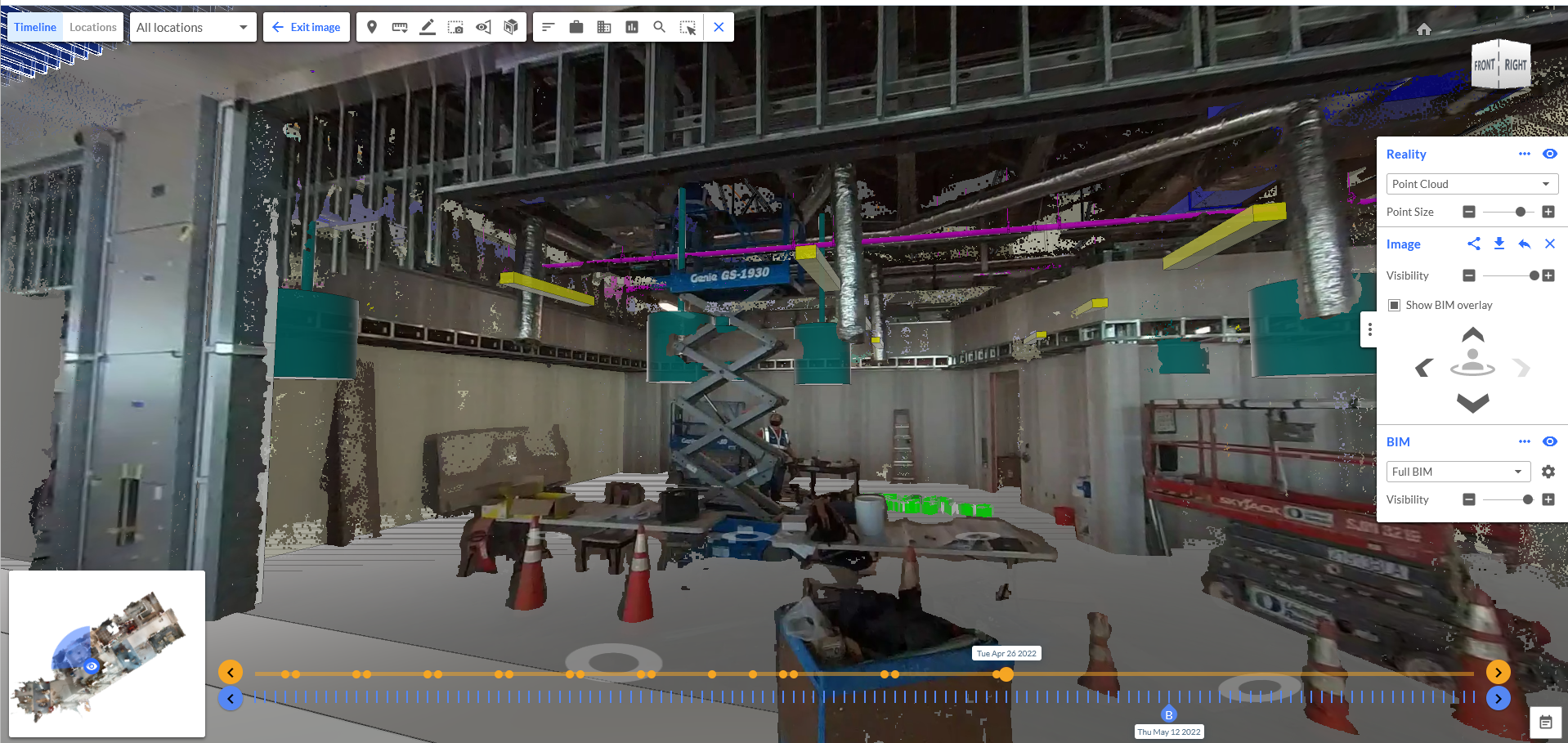 digital twin of airport with bim overlay 