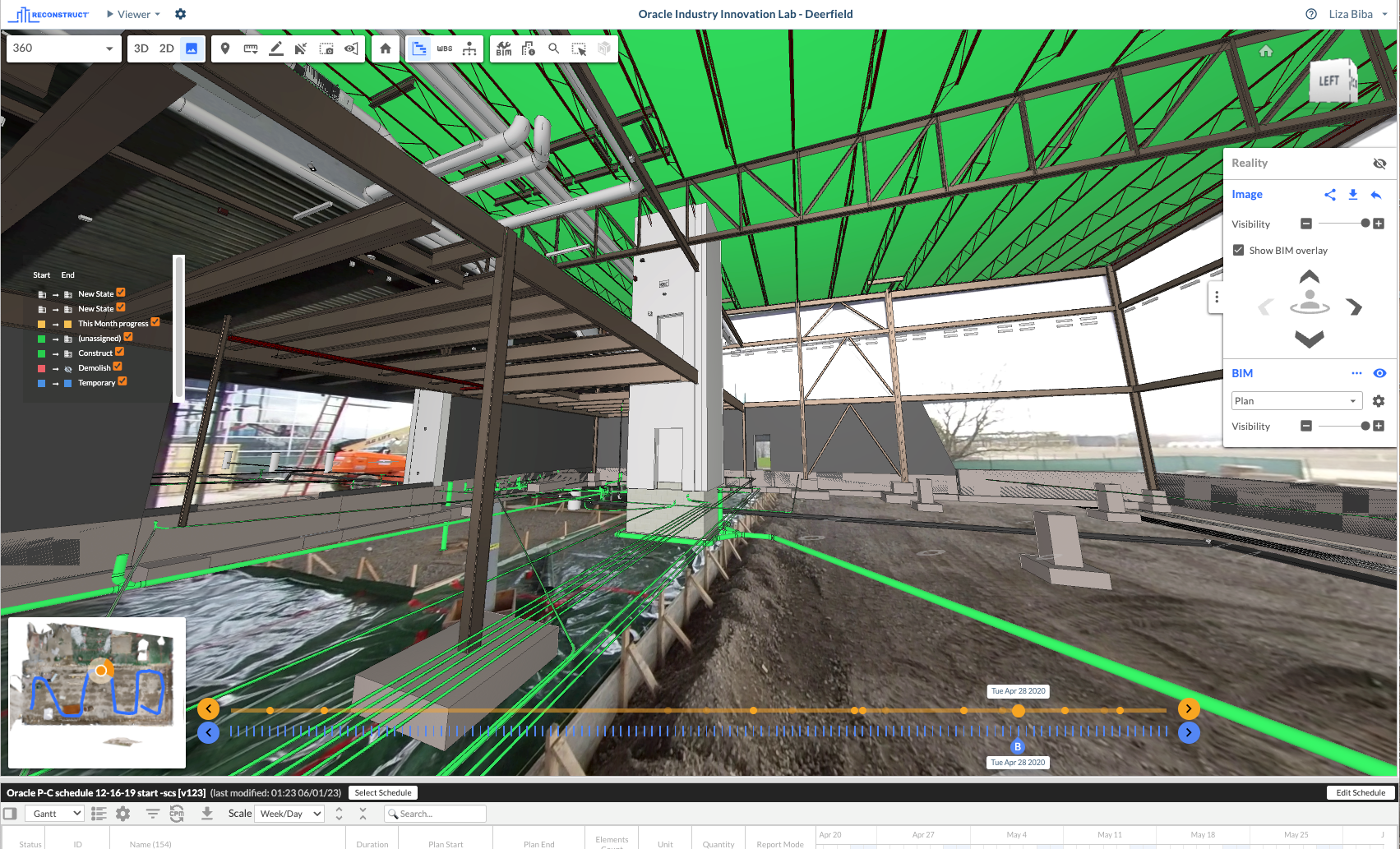 4D BIM of oracle industry innovation lab 